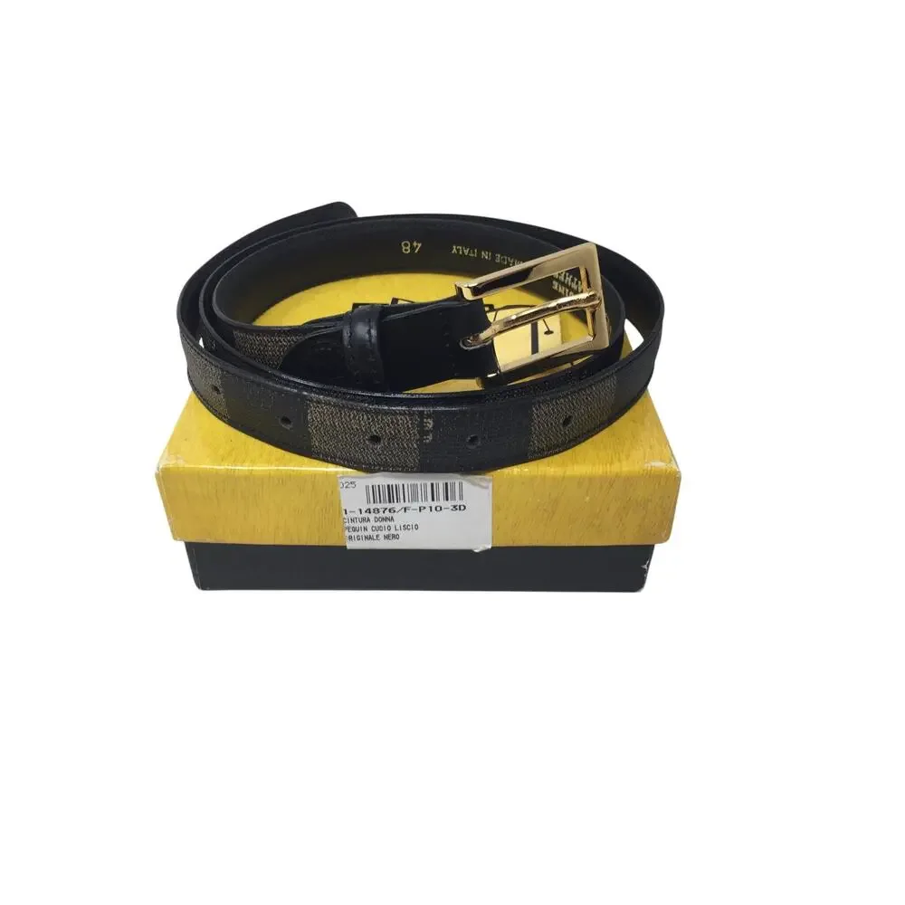 Fendi Vintage Penguin Stripe Belt in Box with Tag